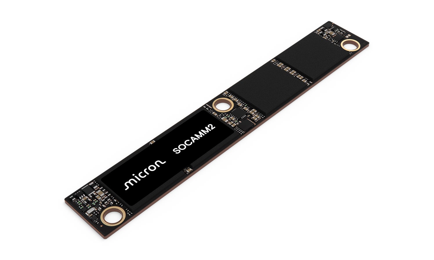 SOCAMM2 module from the right on a white background